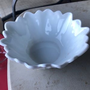 Milk glass dish